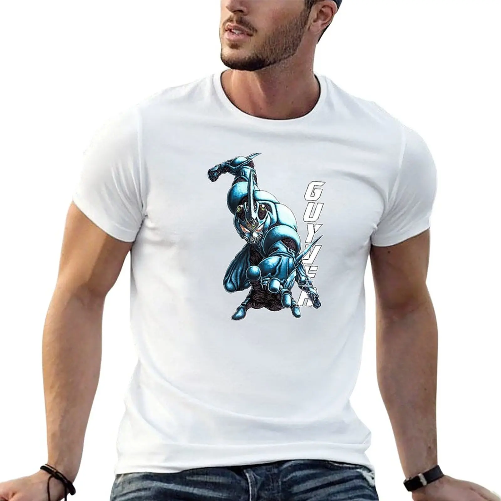 

Guyver T-ShirtBioboosted and ready T-Shirt mens graphic t shirts cotton t shirts high quality T-Shirt