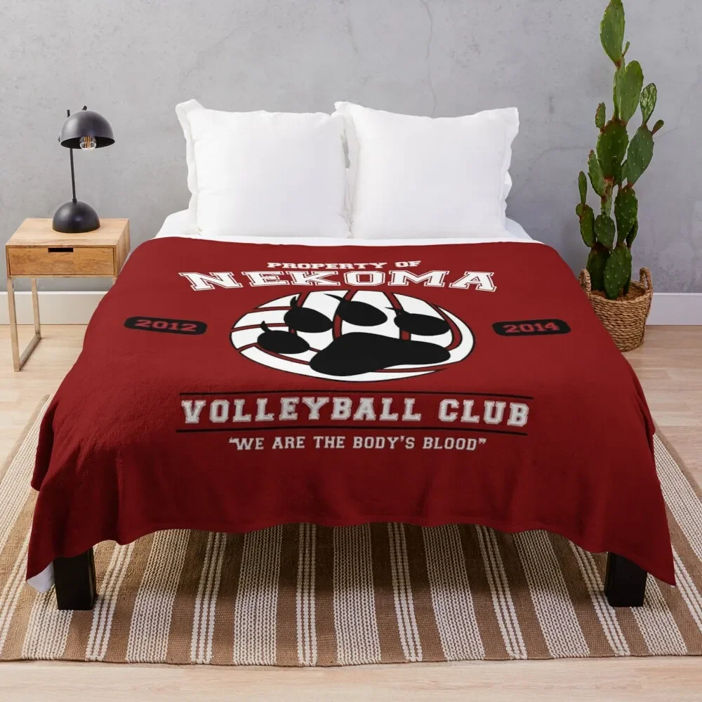 

Team Nekoma Throw Blanket Stylish Decor Blanket Gift for Friends Roommate