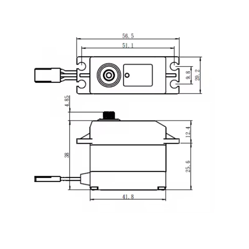 JX Servo WP5318HV Digital Servo - 18KG Torque, Waterproof, Metal Gear (25T), for RC Cars, Boats, Crawlers (TRX-4) & Robotics