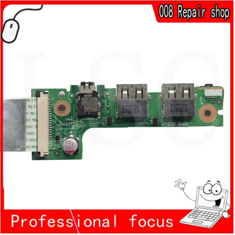 LSC original for Acer Aspire A515-51 A515-51G laptop audio USB IO board with cable c5v01 LS-E891P