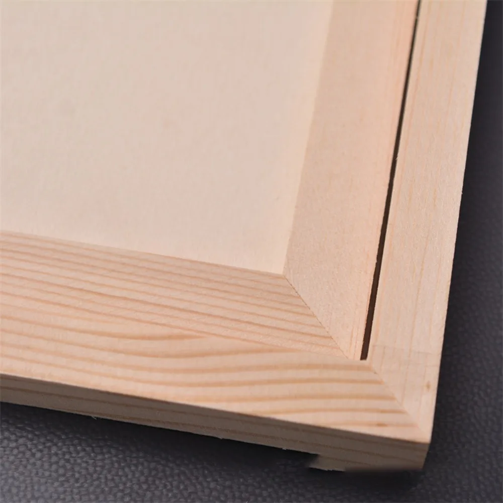 Wooden Craft Wooden Blank Clay Frame Multi Size DIY Picture Frame Creartive Party Decor Desktop Ornament Children's Handcraft