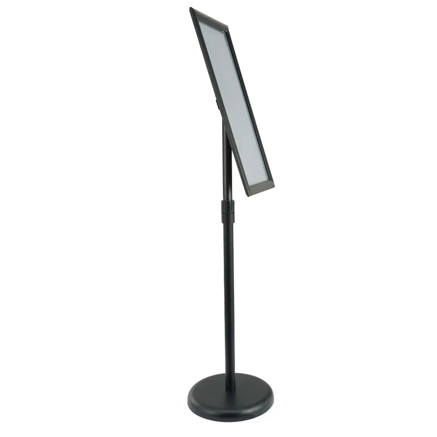 

Pedestal Sign Holder 11 x 17 Inch Vertical and Horizontal Adjustable Poster Stand HeavyDuty Floor Standing Sign Holder with Ro