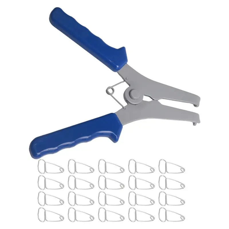 Y50A-Miter Spring Clamps Kit 20 Miter Clamps With Spring Loaded Pliers For Woodworking Picture Frames Wood Trim Moldings
