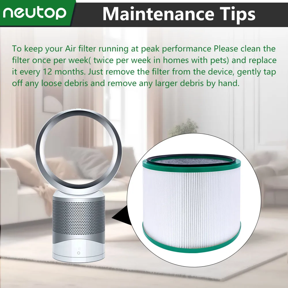 Filtro purificador de aire HEPA para Dyson HP00 HP01 HP02 HP03 DP01 DP03, accesorios de limpiador de aire doméstico, piezas de repuesto