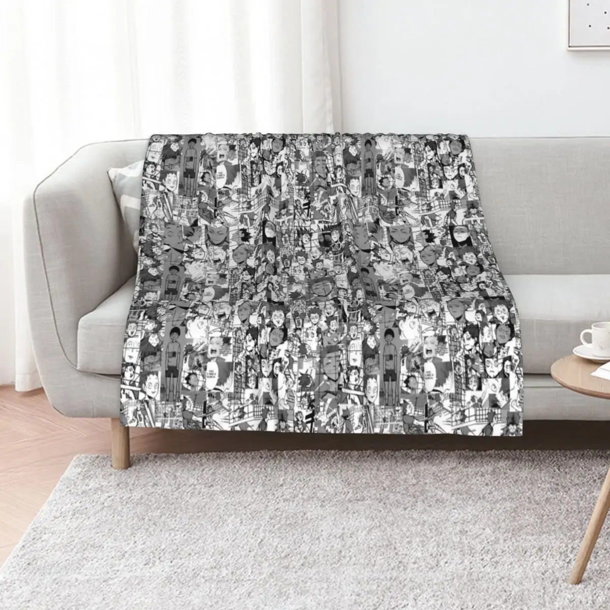 

Tendou Satori manga collage Throw Blanket Soft Heavy Decorative Beds Tourist Blankets