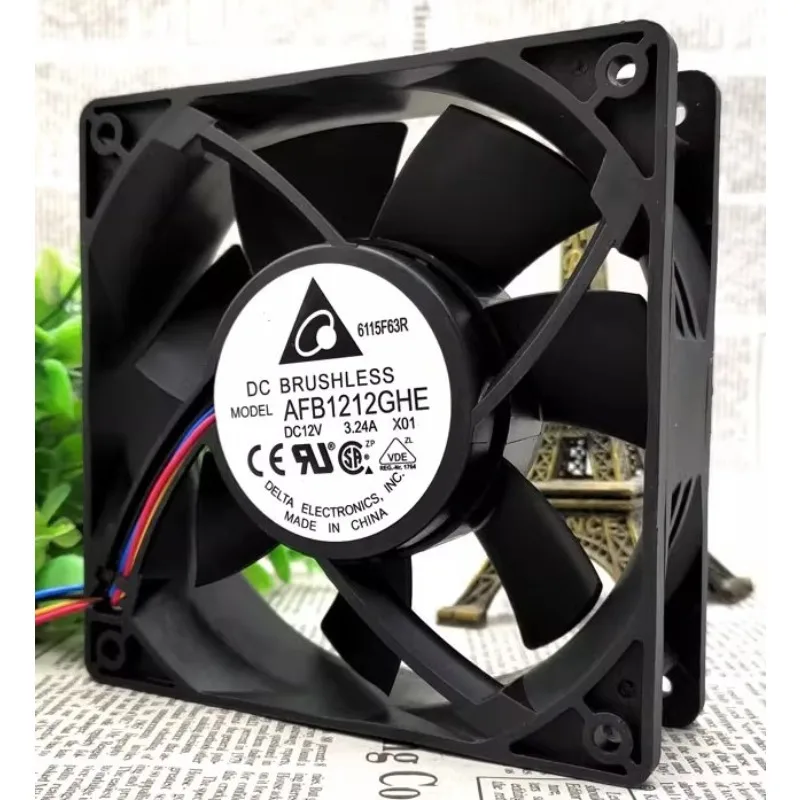 Original New Cooler Fan for Delta AFB1212GHE 12038 12V 3.24A 12cm Ultra Large Wind Powered Violent Fan 120*120*38mm