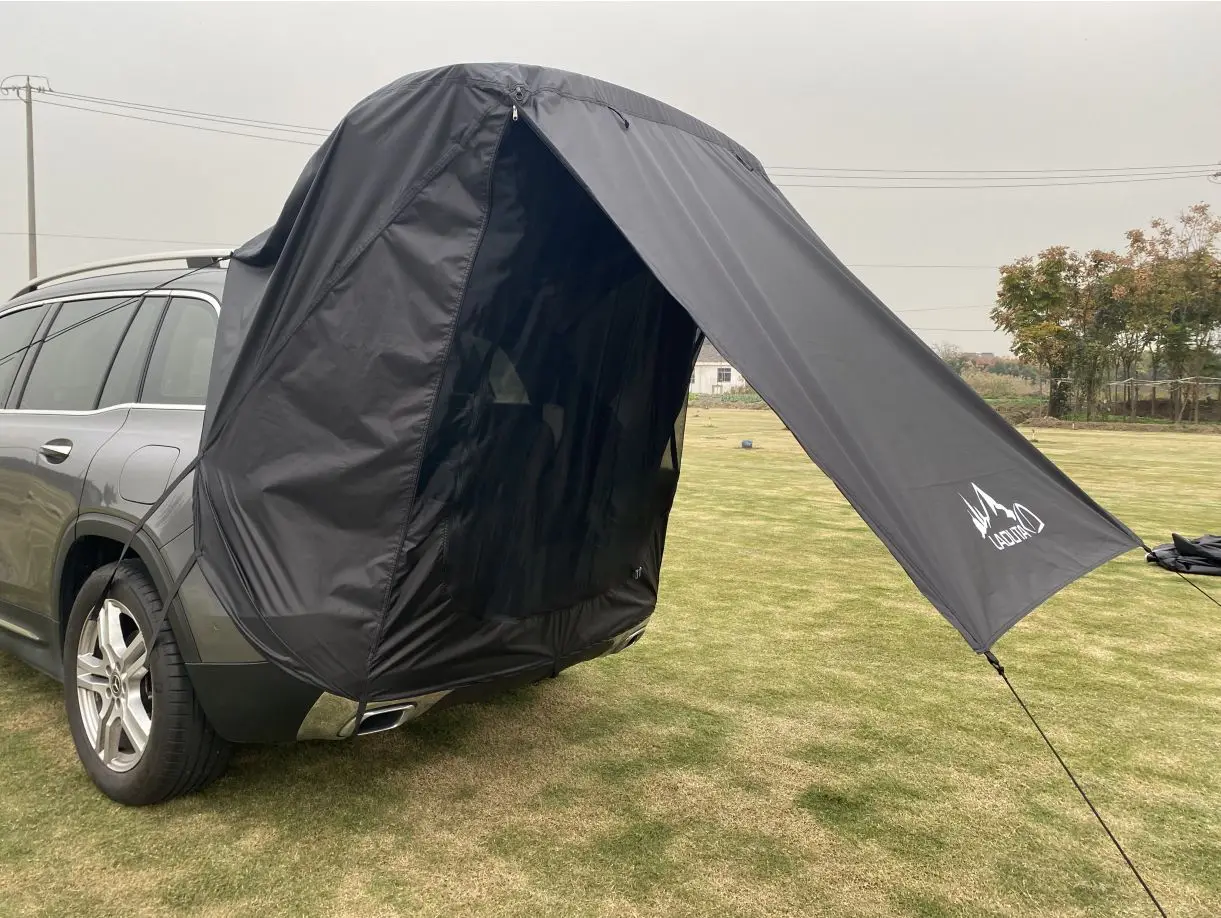 #Suitable ForOutdoor Tent Portable Camping Camping Canopy Roof Extended Tent Car Tent (Oxford)