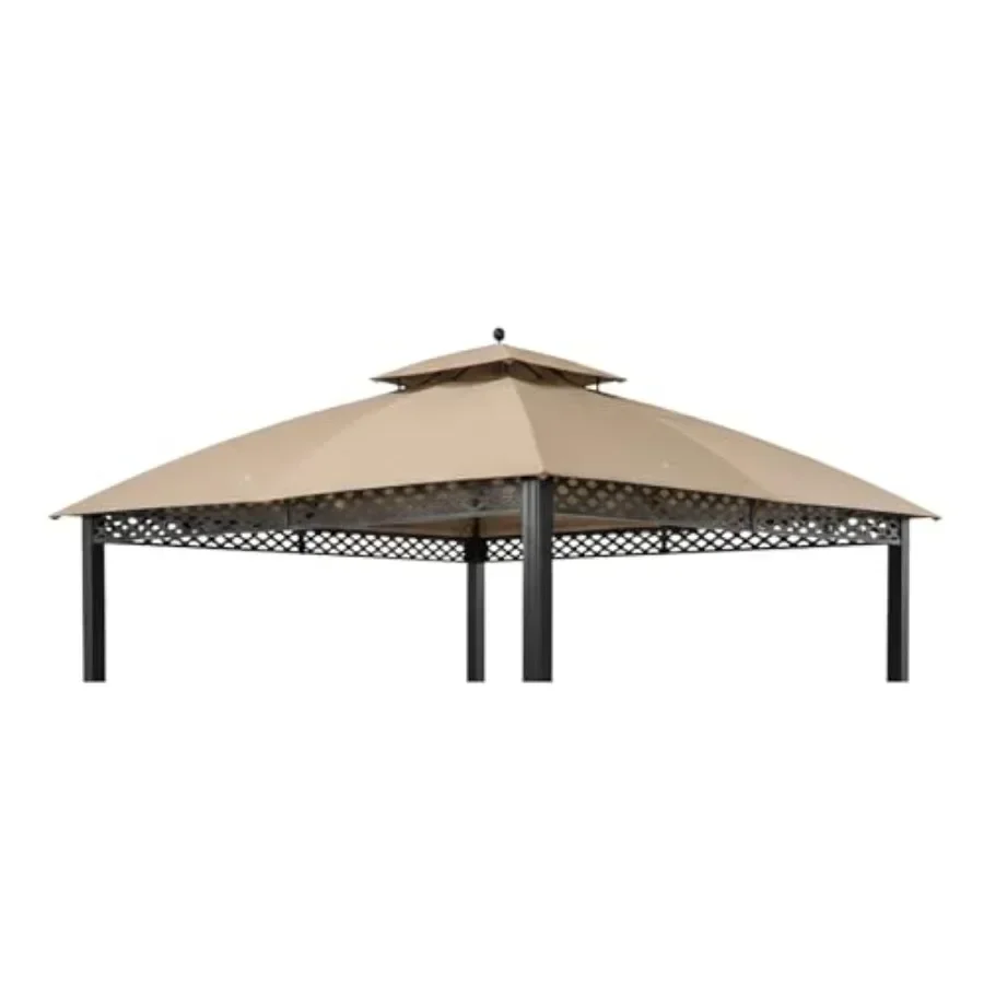 Reinforced RipLock 350 Replacement  Top Cover for Oakmont 10' x 12' Gazebo Models L-GZ1188PST-A A111007800 Weather-Resistant Po