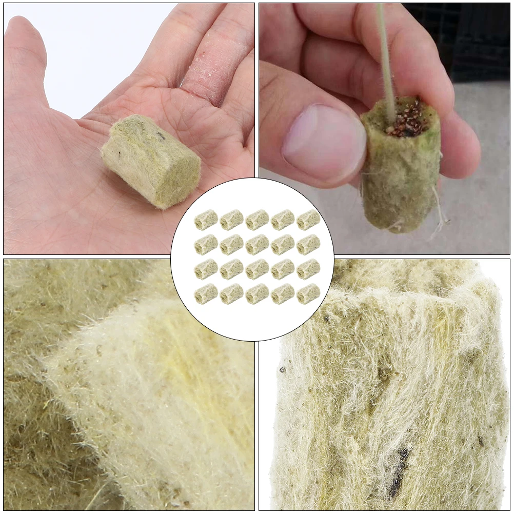 

40pcs Plug Hydroponics Starter High Water Retention Transplanting Without Root Damage Soilless Culture Set Gardening