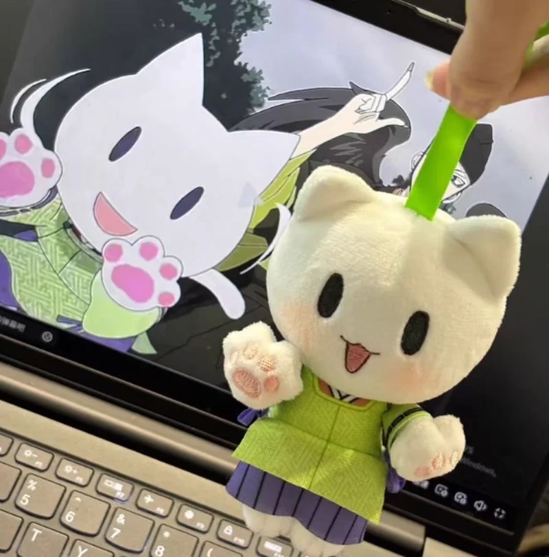Kamisama Kiss Series Kawaii Cat Peluche Bambola Nanami Tomoe Portachiavi Zaino Decorazione con ciondolo Regali di compleanno per amici perfetti