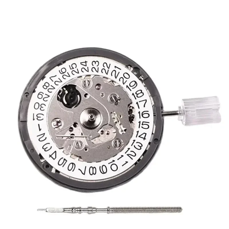 Original Watch Movement for NH35 NH35A Automatic Mechanical Crown At3 At 6 24 Jewels Black Date Dial Watch Mod Replacement Parts - view 3