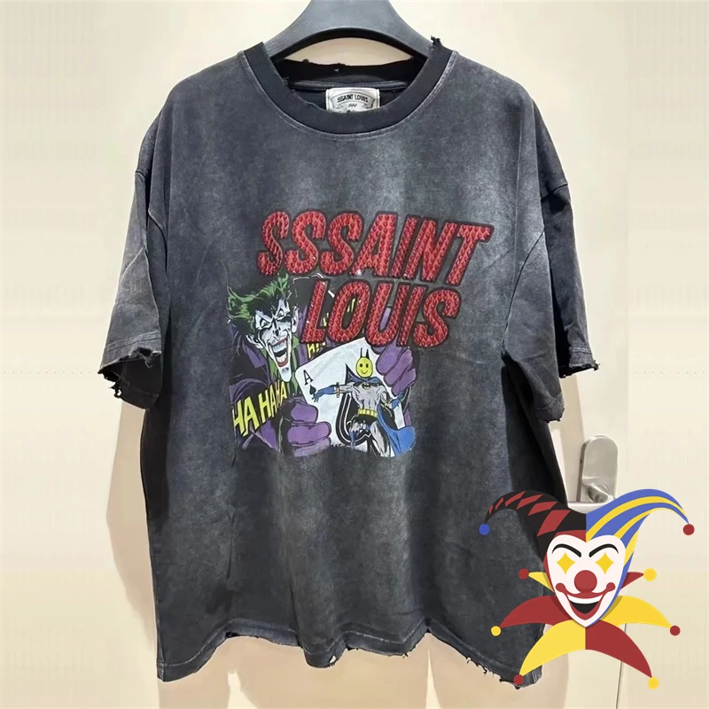 Joker Carnival Saint Louis T-Shirt Men Women High Quality Imbue Diamond Saint Top Tee T Shirt