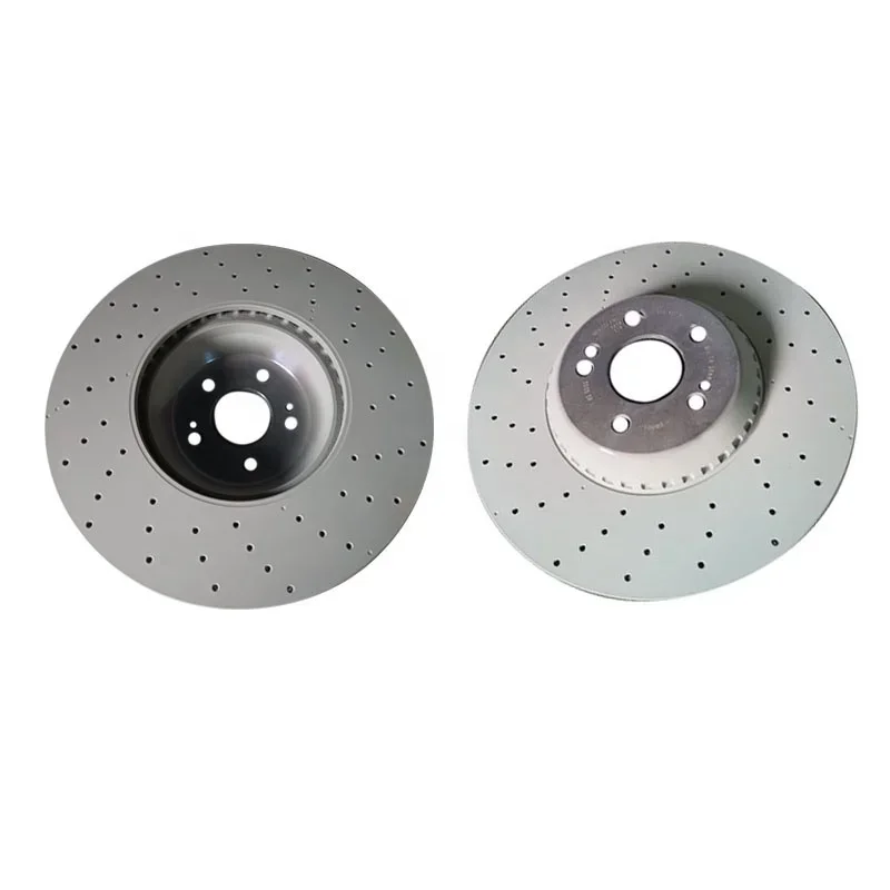 메르세데스 벤츠 S 클래스용 드릴드 프론트 디스크 브레이크 로터 (OEM A2224215100 A2224200272)