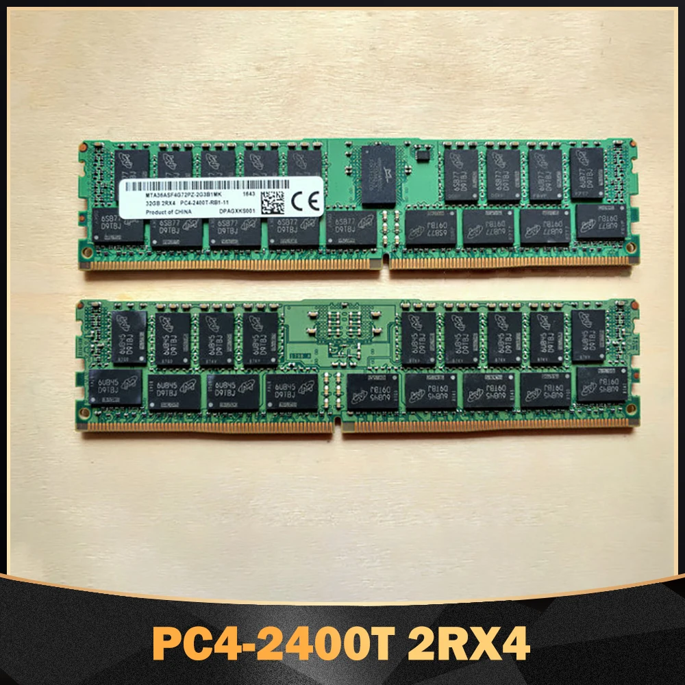 

1PC 32GB 32G DDR4 RECC 2400 PC4-2400T 2RX4 ECC REG RDIMM RAM For MT Memory High Quality