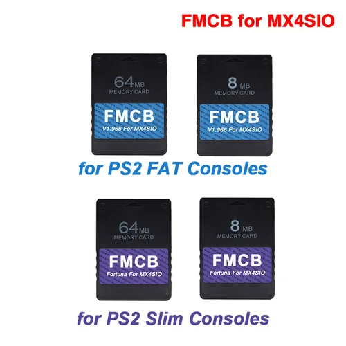 Imagen 2 del producto Tarjeta FMCB TCE 64MB V1.966 para PS2 MX4SIO SIO2SD adaptador de tarjeta SD instalado OPL para consolas de juegos Playstation2, para PS2 Slim