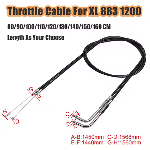 Motorcycle Throttle Cable For Harley Sportster 883 1200 XL XL883 Fat Boy Dyna Softail Heritage Road King FXD Clutch Cable Line
