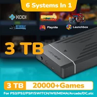 Consola de juegos portátil HDD Hyperspin/LaunchBox/Retrobat/Playnite de 3TB con 20000 juegos para PS3/PS2/PS1/PSP/Switch/Wii