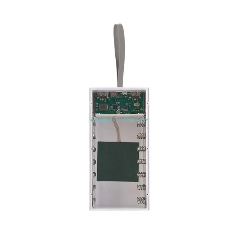 E74D LCD Display Detachable Battery Storage Box Case for 28x18650 Battery Holder MicroUSB/Type c/USB1/USB2/USB3/USB 4