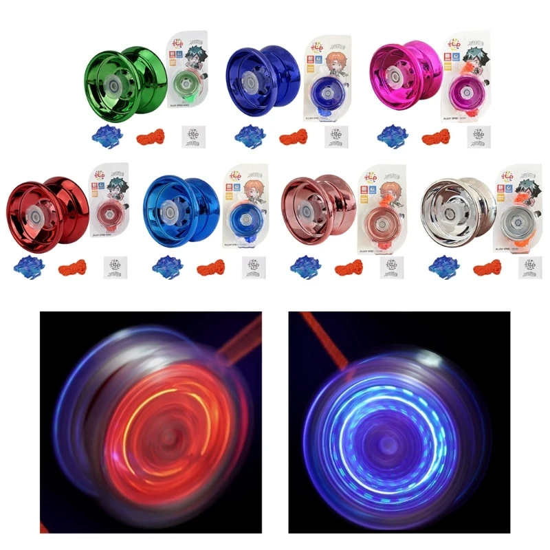 

Luminous Yo Yo Ball Toy LED Flashing Yo-yo Ball Toy Sports Balance Training Professional Yoyo Balls Game Toy Kids Gift