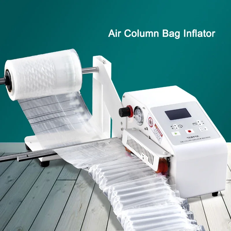 Air column bag inflator automatic logistics shockproof packaging milk powder honey packaging thick bubble column membrane