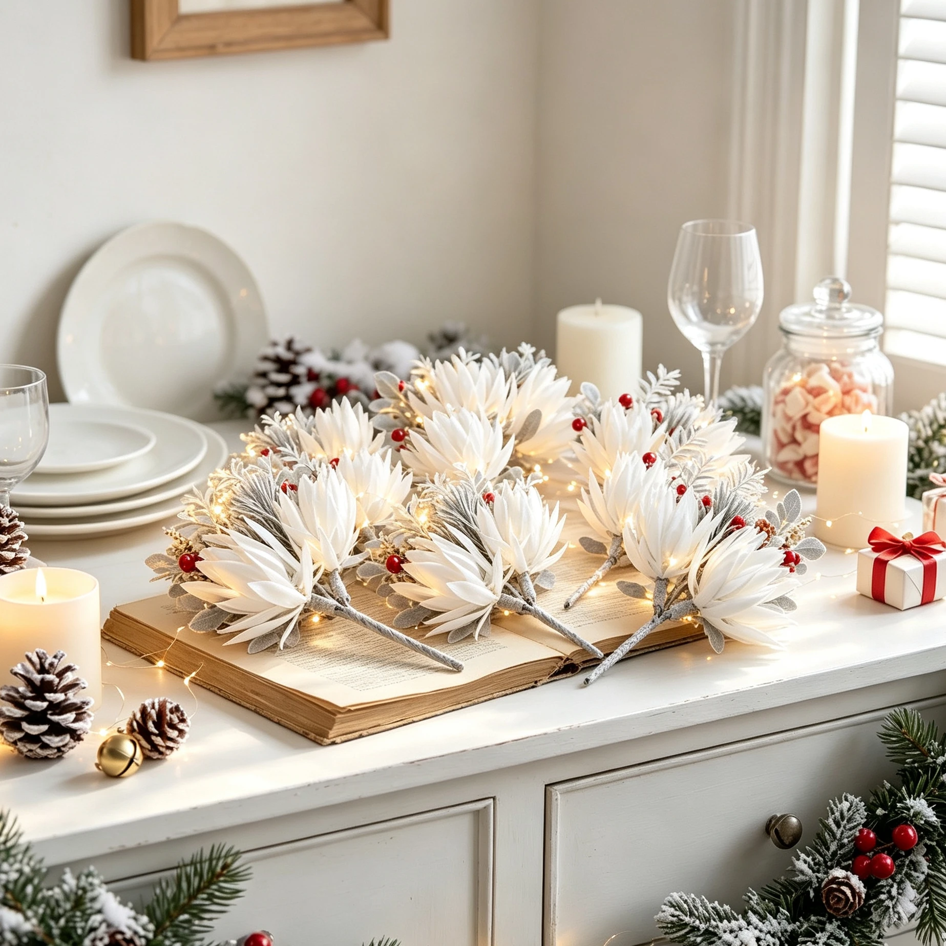5/10 Stück Künstliche Blumen für Zuhause, Weihnachtsbaum, Hochzeit, Garten, Dekoration, Girlande, Brautaccessoires, Ausverkauf, DIY-Geschenke, Bonbonbox – Detail 4