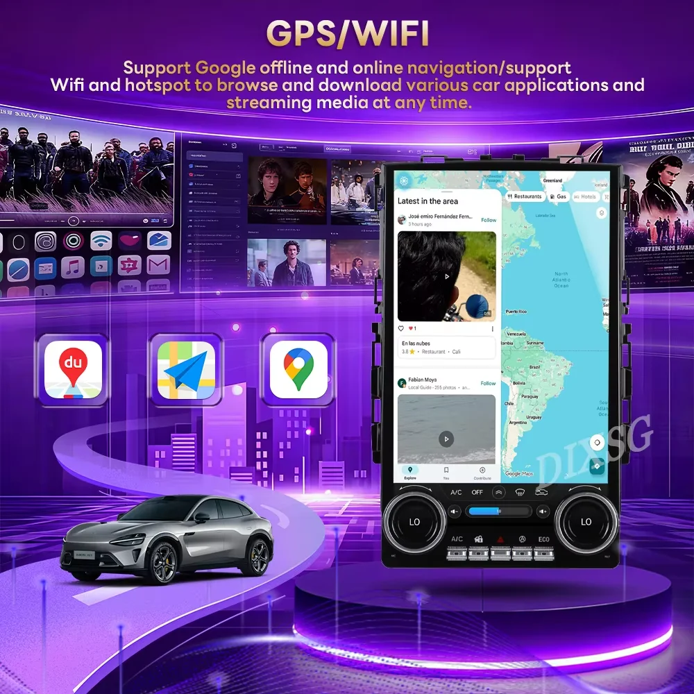 14.5" Android 15 Wireless CarPlay For Renault Koleos Megane 4 Samsung SM6 Talisman 2016-2021 Stereo Multimedia Video Player GPS view 4