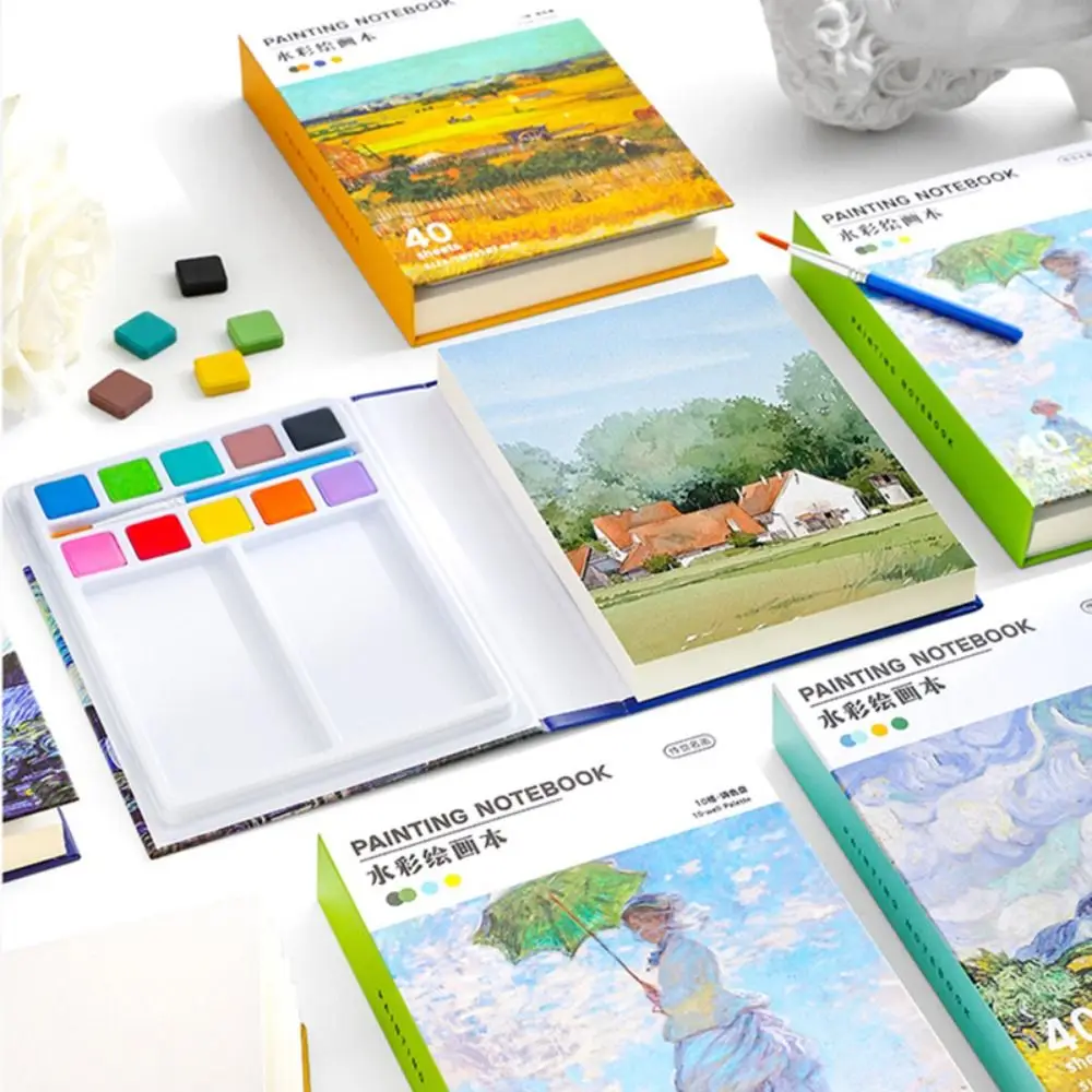 

Новая акварельная бумага формата А3 с пигментом/кистью, утолщенная тетрадь для рисования, художественный альбом для рисования, уличная живопись