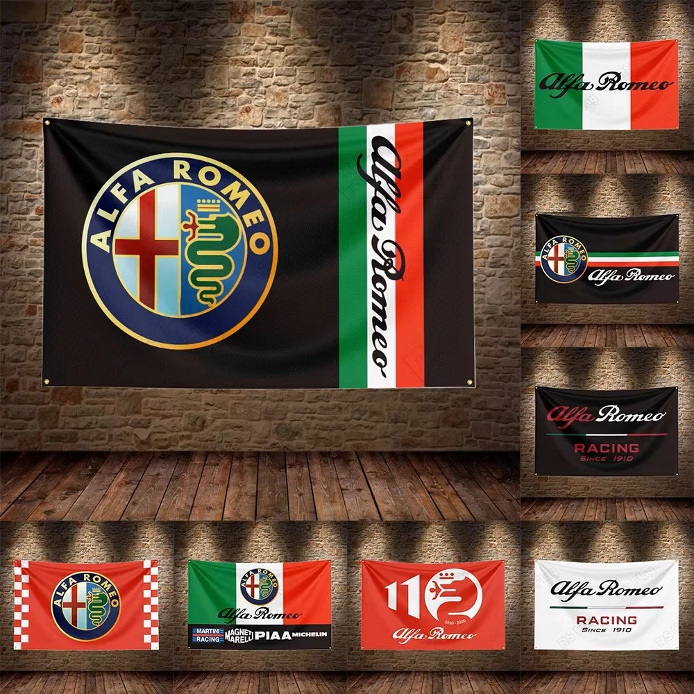 3x5FT Alfa Romeos Racing  Flag applicable to Garage or Outdoor For Decoration