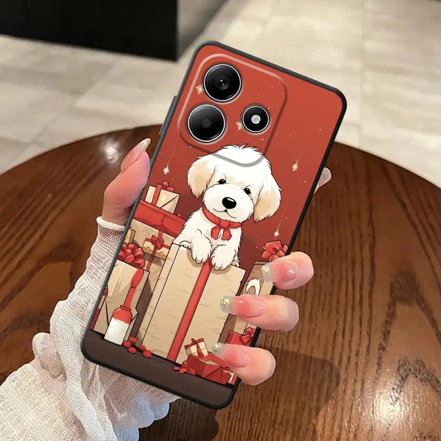 عيد الميلاد لينة عودة غطاء الهاتف القضية ل Xiaomi Redmi ملاحظة 10 9 8 برو 11 13 12 برو زائد 11S 12S 9s 10S #6