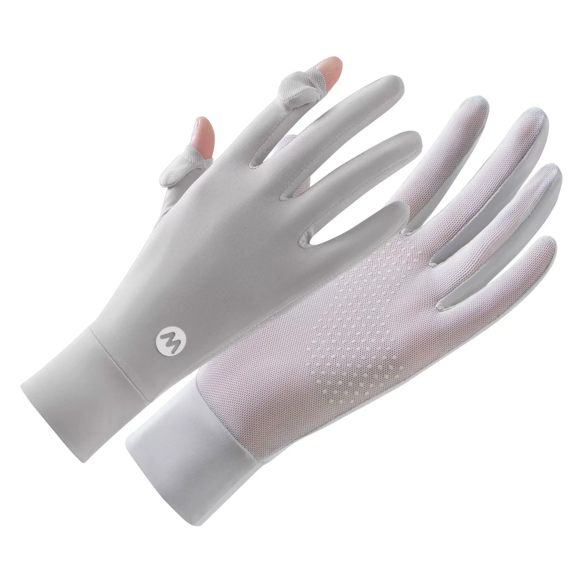 AliExpress NONE Sunscreen Ice Silk Breathable Gloves for Unisex Summer Outdoor Sports Cycling Driving Gloves Touch Screen Sunscreen Quick Drying