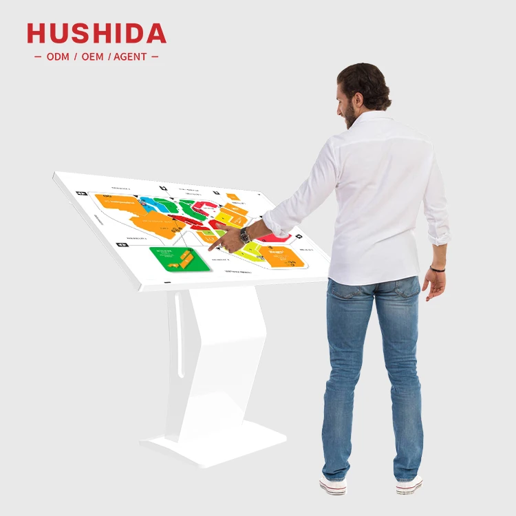 50 Inch Advertising Signage All in One PC Horizontal Kiosk Lcd Advertising Display Kiosk