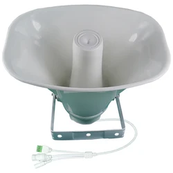 30W Poe Outdoor Powered Amplifier Waterproof Network TCP Ip Horn Speaker DC12V Audio Public Address System