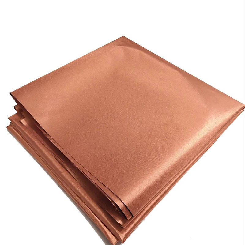 Rolled-up RFID Shielding Faraday Fabric Conductive Block WiFi Anti-Radiation EMP EMF Protection Pure Copper Cloth Anti-oxidation