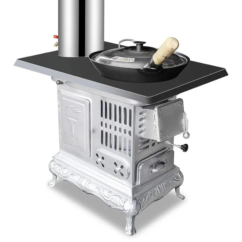 Heating gasifier household indoor villa rural burning wood coal mobile heating winter oven