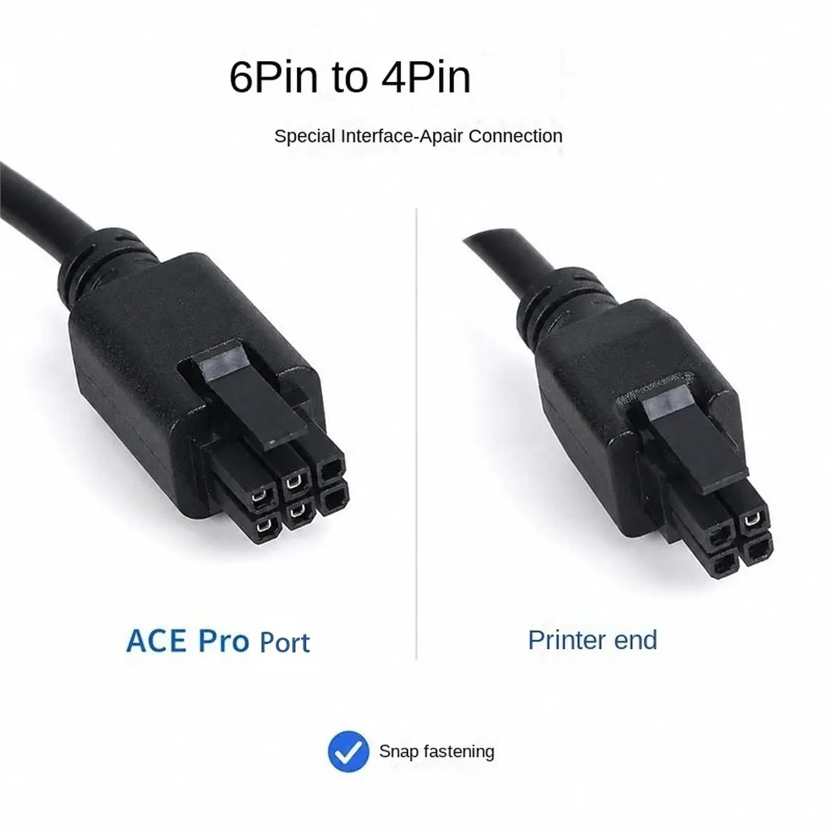 Pro 6Pin to 4Pin Connection Cable for 3 / 3 MAX / 3 V2 / S1 / S1C Data Cable 3D Printer Parts