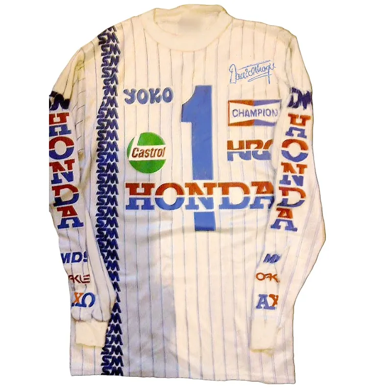 

2026 Vintage Honda #1 #3 Graphic Long Sleeve Jersey Men's Castrol Multi-Logo Printed Racing Shirt Breathable Streetwear Apparel