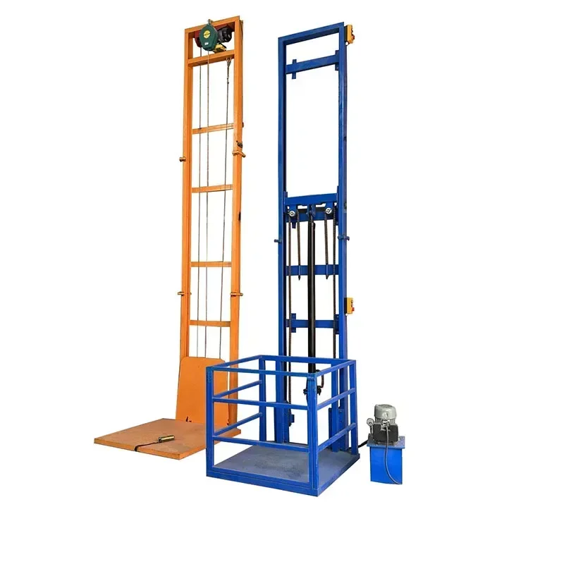 

Customized electric lift freight elevator household lift small hydraulic lift platform guide rail type