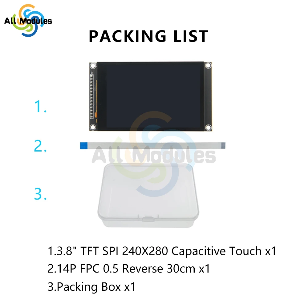 LCD Screen Module 3.5inch TFT Display Module SPI Serial 240*320 HD Electronic Accessories Electronic Screen Driver Accessories