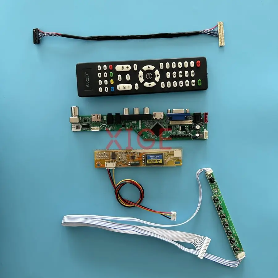 

Screen Controller Board Fit LTN141AT07 LTN141AT03 LTN141AT02 LTN141AT13 USB+AV+VGA+HDMI 30 Pin LVDS 1280*800 1-CCFL 1280x800 Kit