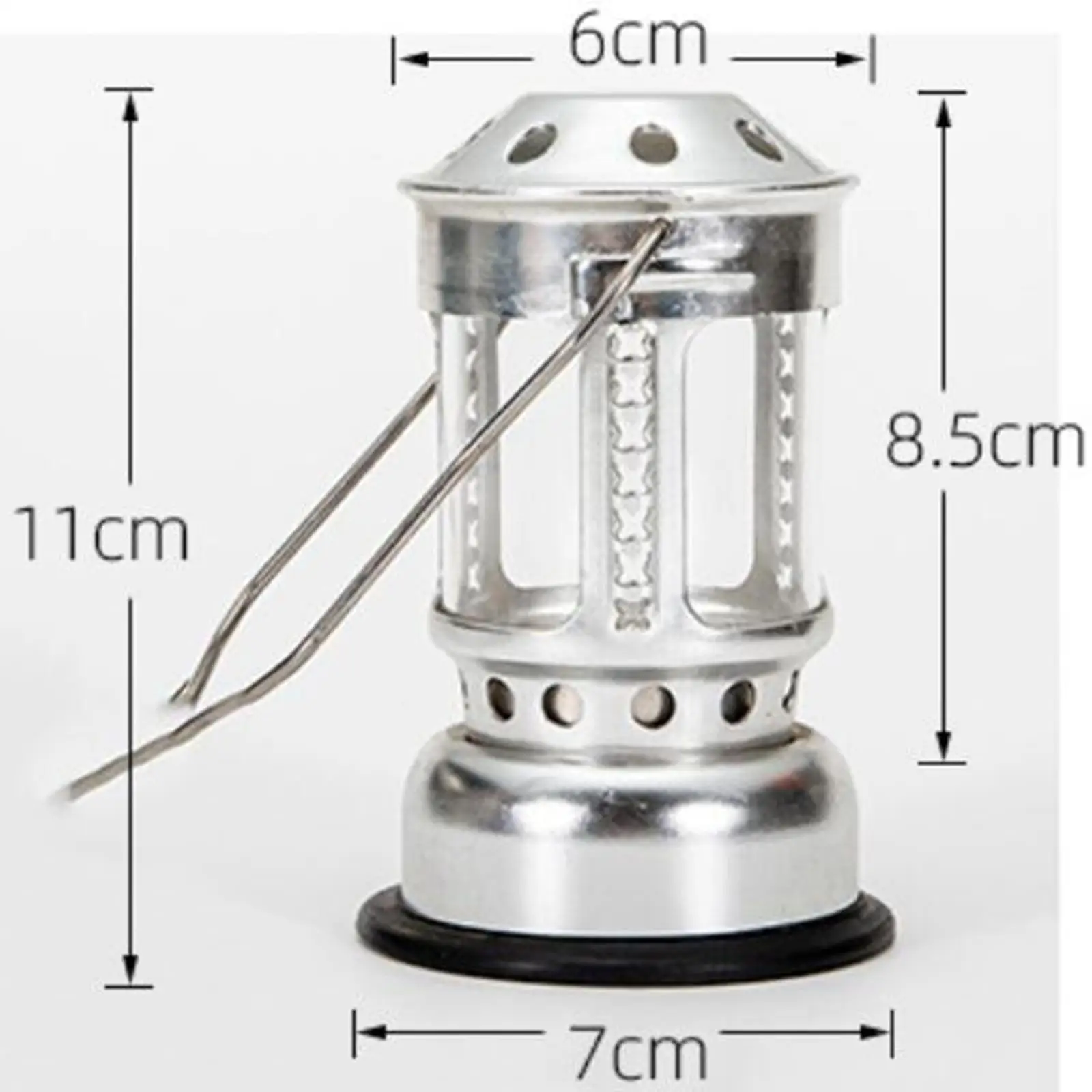 Silver Tealight Holder Outdoor Fishing Garden Hanging Lantern Patio Tea Light Stand Events Candle Burner Ornaments Tent Lights