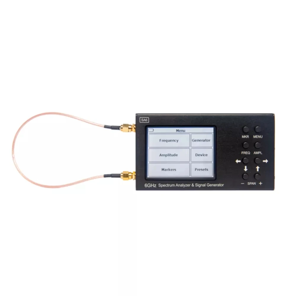 6GHz SA6 Portable RF Spectrum Analyzer Spectrum Explorer Signal Genertor With Tracking Generator 6.2 GHz With Touchscreen