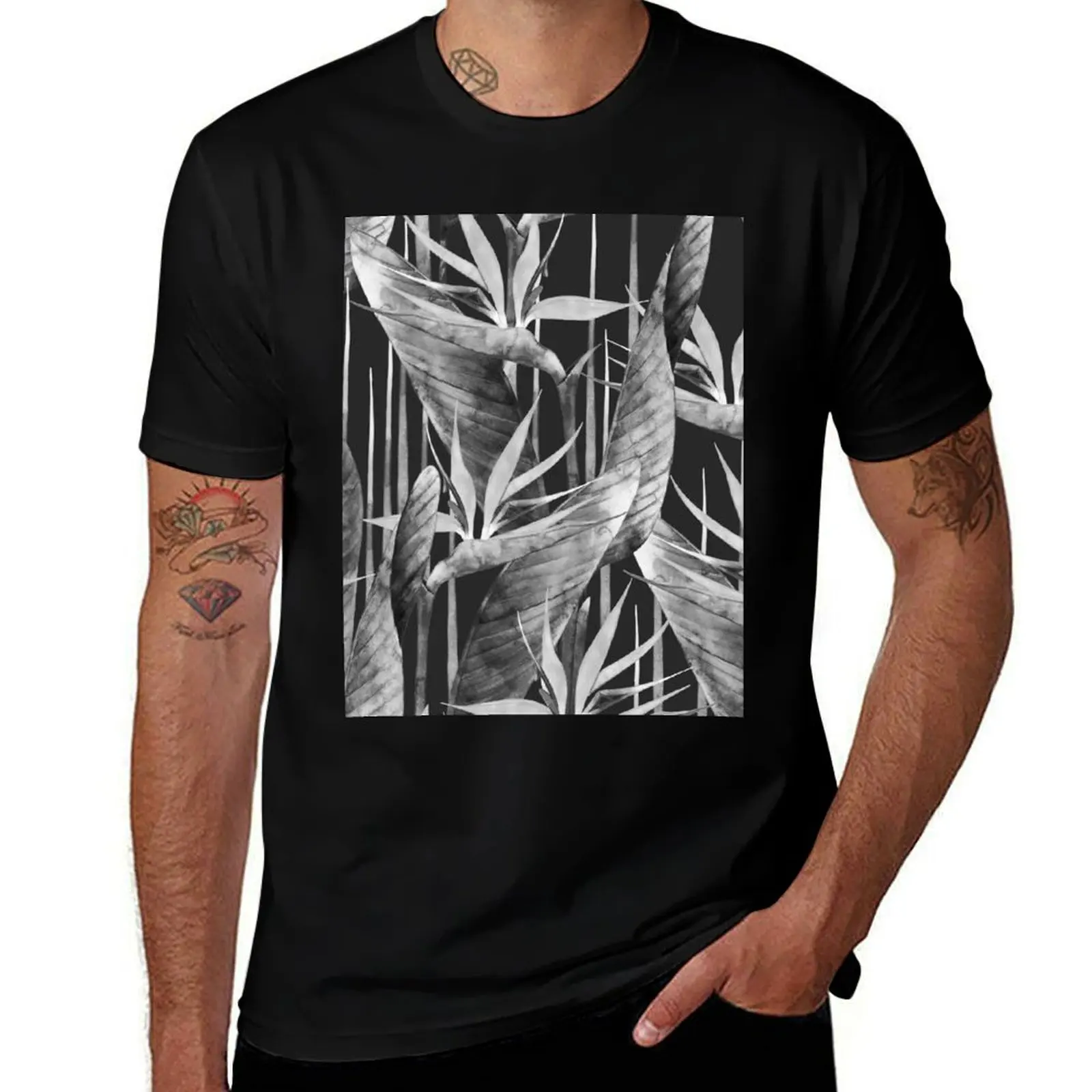 Watercolor strelitzia T-Shirt Comfort Stretch Tee Shirt