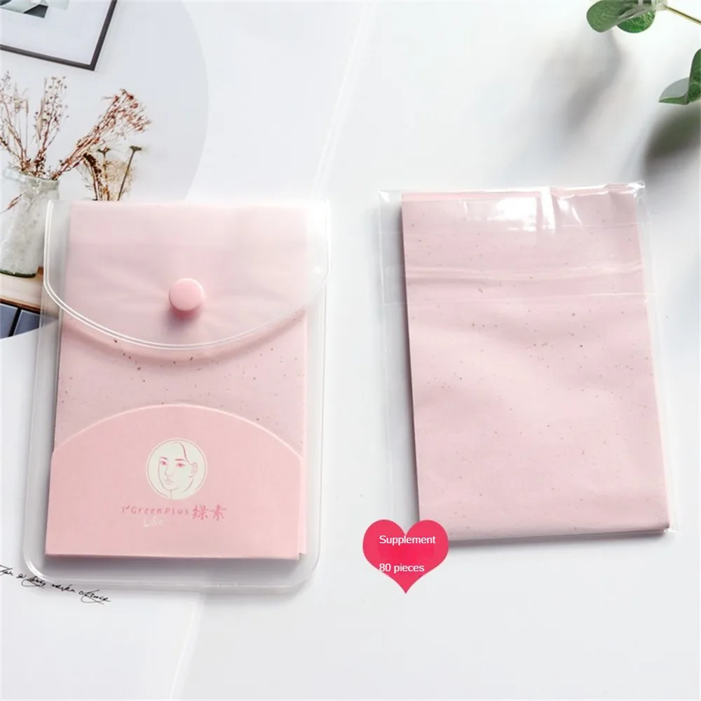 Facial Oil Blotting Paper Unisex Facial Cleansing Oil Absorption Facial Care Rose Blotting Paper Portable Facial Oil Control