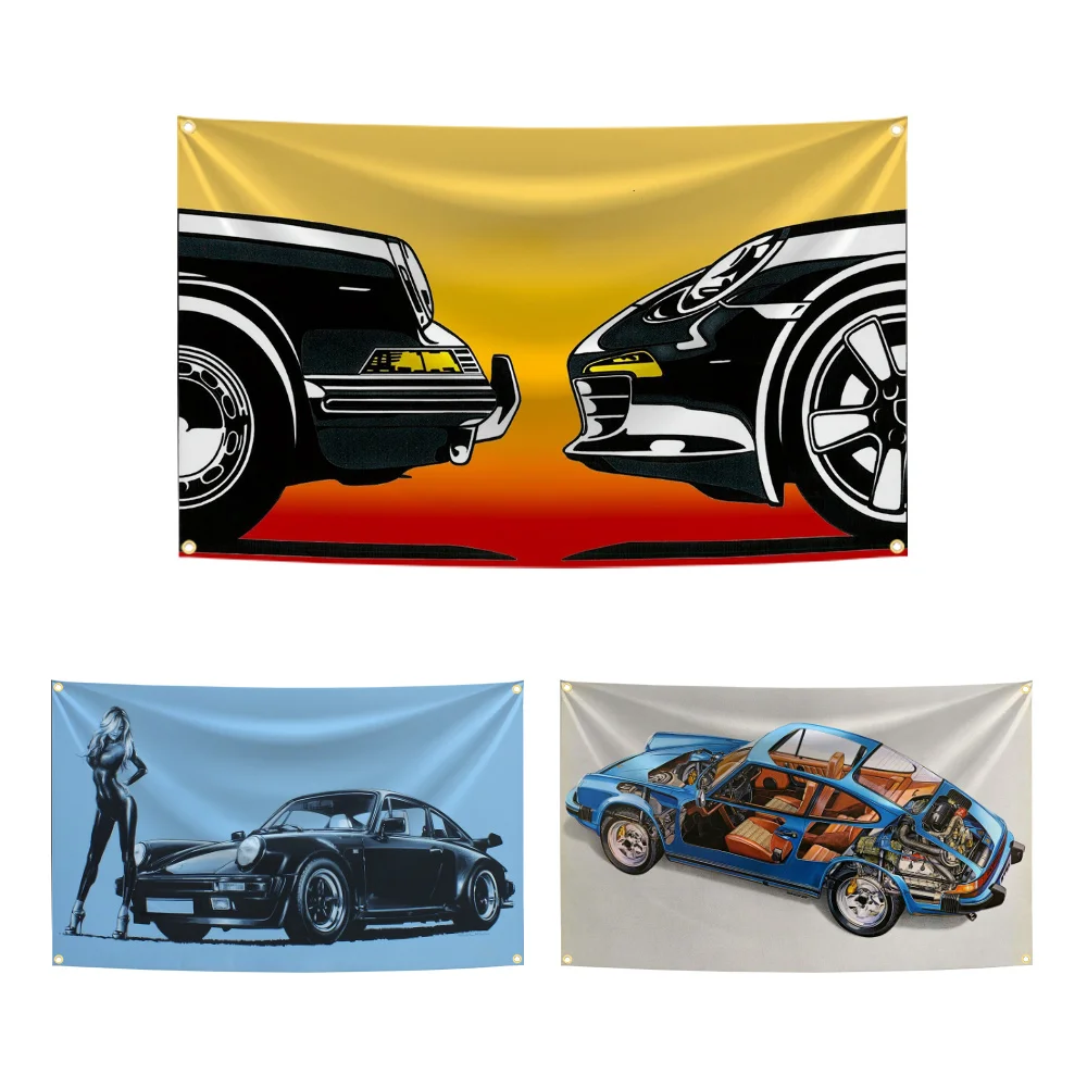 90x150cm Gt R-Rs Super Racing Car Flag Polyester Digital Printing Banner for Garage Decoration Tapestry
