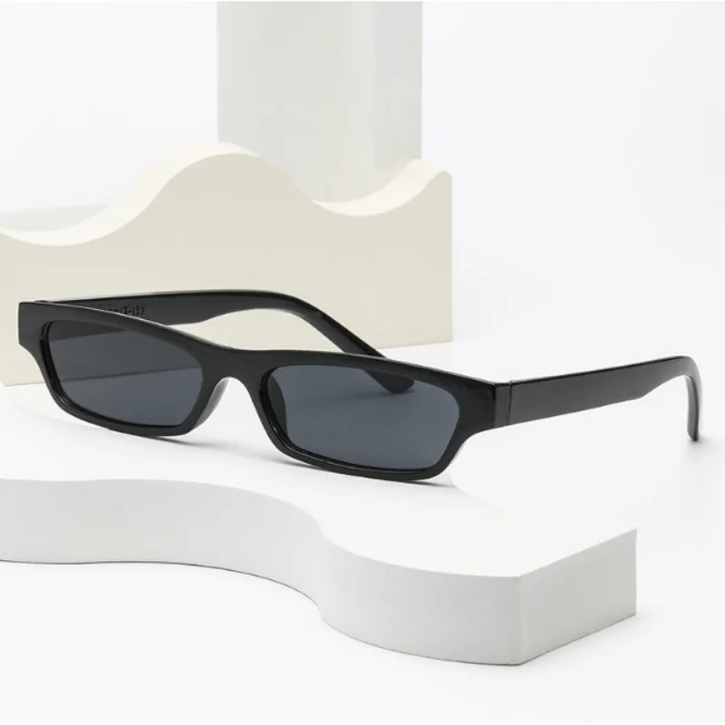 Small Rectangle Sunglasses Women New Retro Square Narrow Frame Sun Glasses Trendy Vintage Streetwear Eyewear UV400