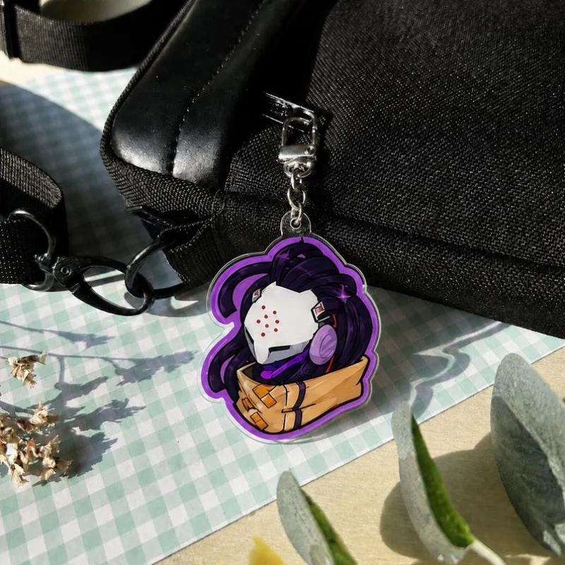 for Overwatch Game Kiriko Orisa Sigma Sojourn Illari DVa Peripheral Acrylic Keychain Festival Gift Cute Backpack Accessories view 3