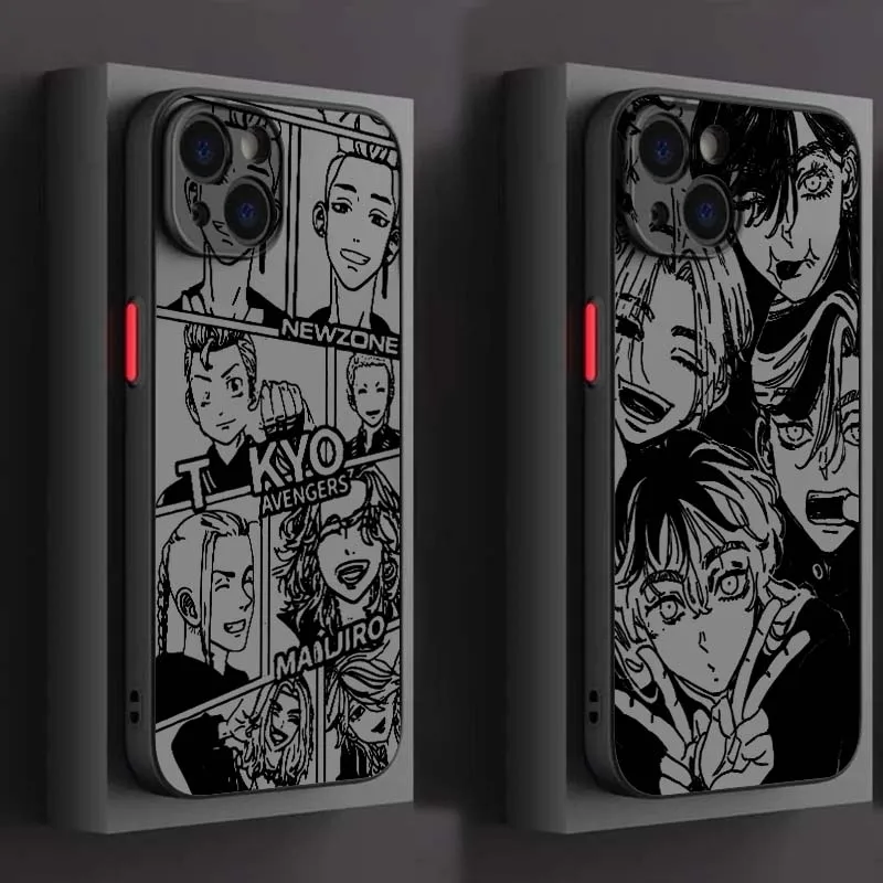 

Tokyo Revengers Popular For Apple iPhone 17 Air 16 15 14 13 12 11 XS X Pro Max Plus Frosted Translucent Phone Case