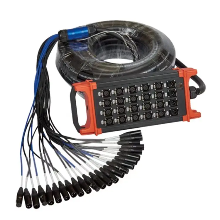 Professional Portable Audio Snake Cable 20 Meter 24 Channel Cable Drum