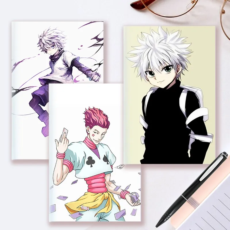 A5 Notebook Writing Note Book Manga Hunter X Hunter Killua Anime Figure Poster Alluka Feitan Neferpitou Machi Gon Hisoka COSPLAY