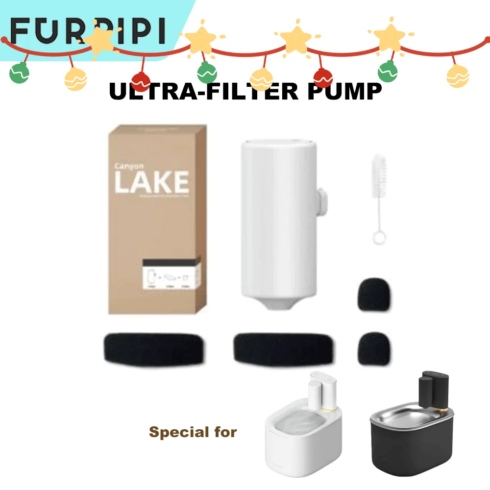 

Furpipi Ultra Recirculate Filter for Water Fountain Dispenser Wireless Cat Dog Drinker Bowl